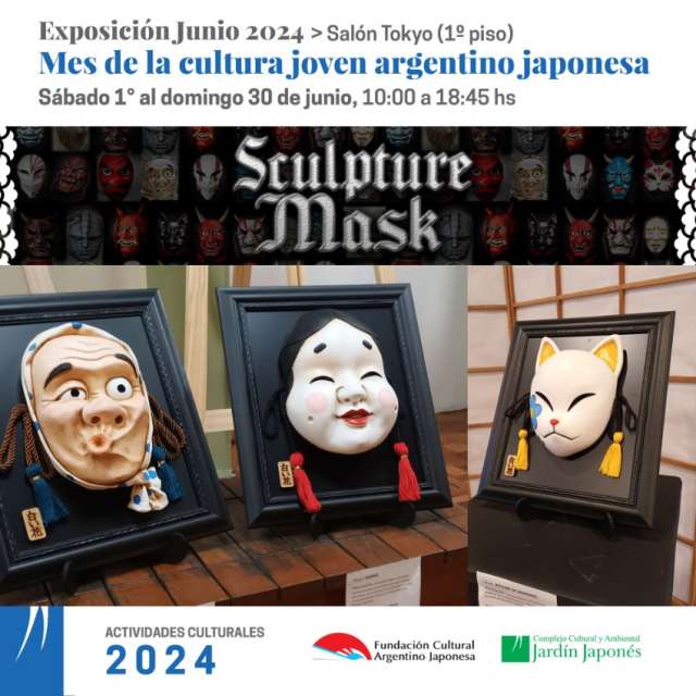 Exposición de máscaras tradicionales y personajes de anime | 31 de Mayo 2024