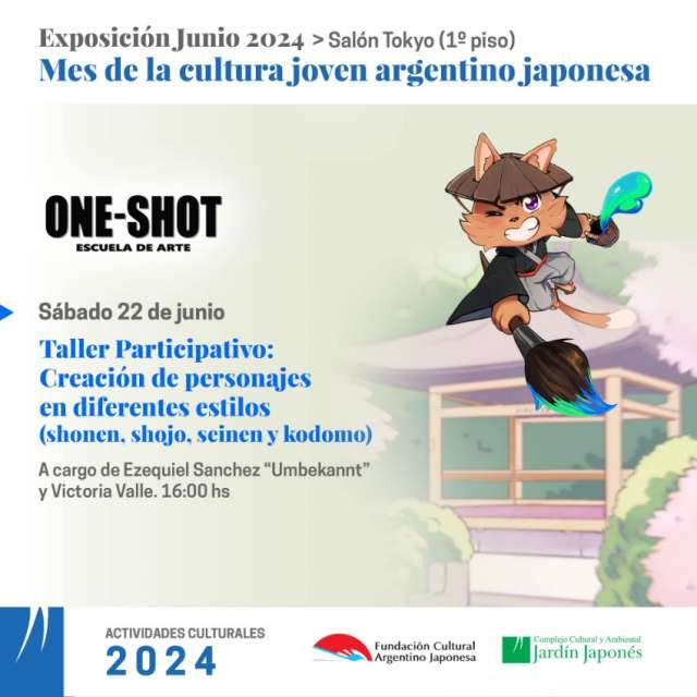 Taller Participativo: Creación de personajes en diferentes estilos (shonen, shojo, seinen y kodomo) | 01 de Junio 2024