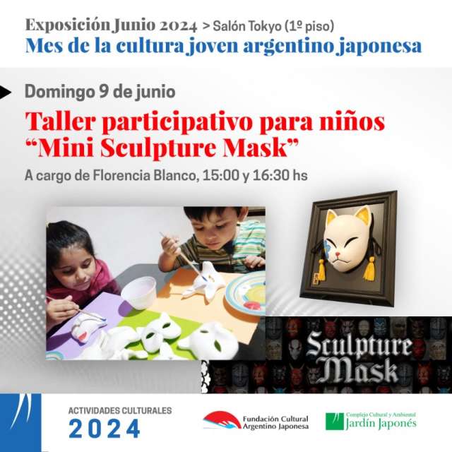 Taller participativo para niños “Mini Sculpture Mask” | 01 de Junio 2024