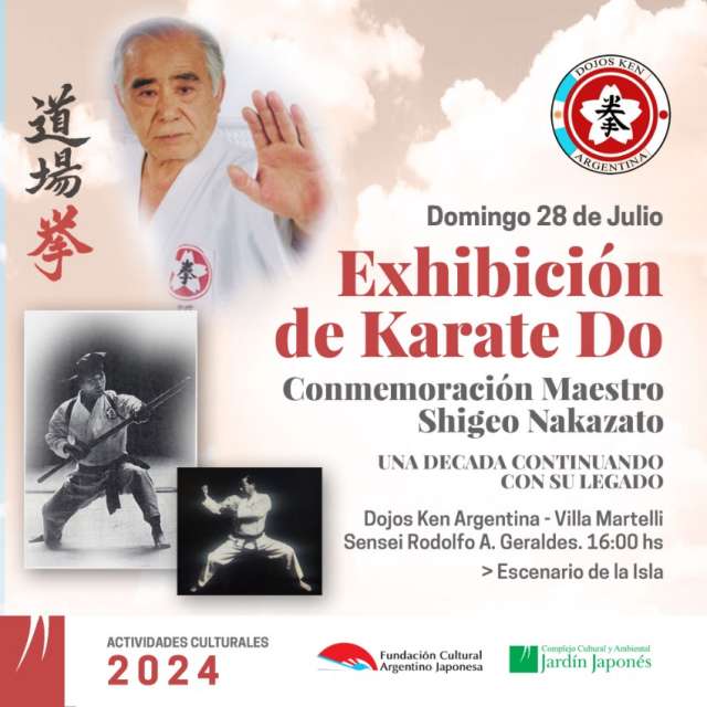 Exhibición de Karate Do. Conmemoración Maestro Shigeo Nakazato | 08 de Julio 2024