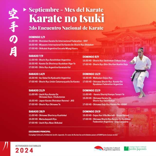 “Karate no tsuki” 空手の月. 2do Encuentro Nacional de Karate. | 22 de Agosto 2024