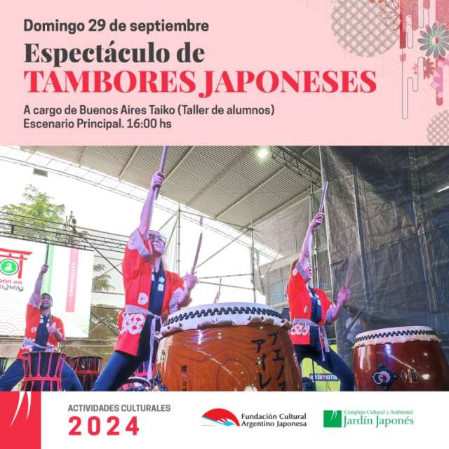 Espectáculo de Tambores Japoneses | Jardin Japones