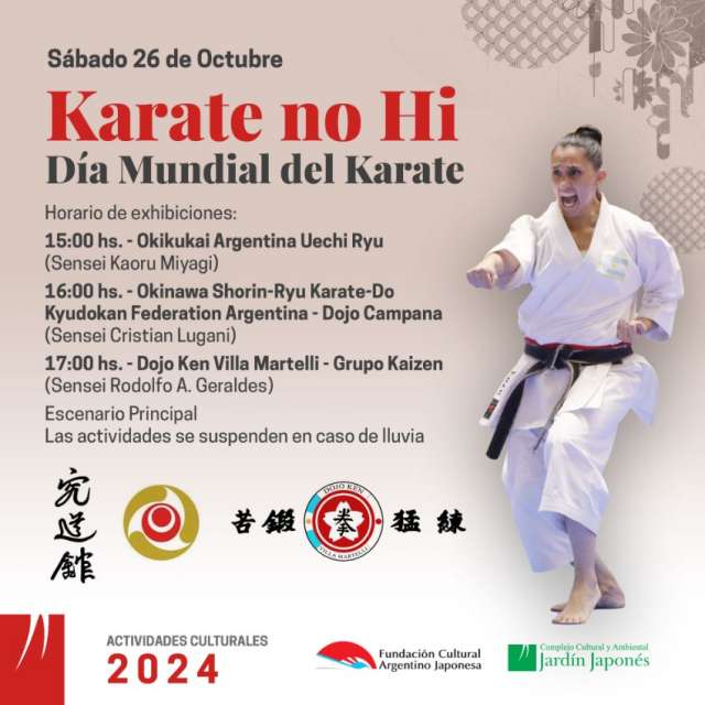 Karate no Hi. Día Mundial del Karate | Jardin Japones