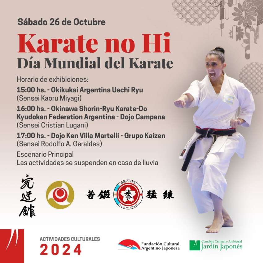 Karate no Hi. Día Mundial del Karate | Sábado 26 de Octubre