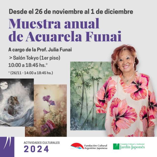 Muestra anual de Acuarela Funai | 31 de Octubre 2024