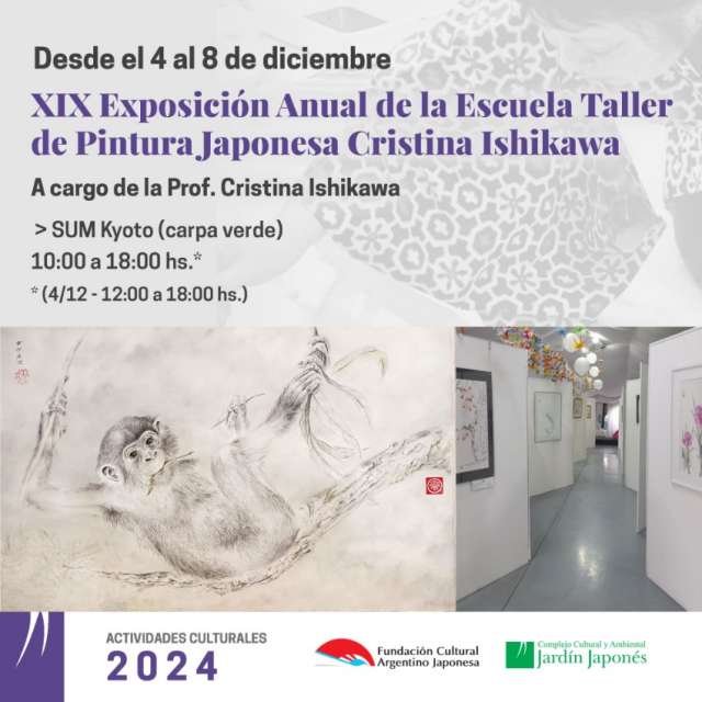 XIX Exposición Anual de la Escuela Taller de Pintura Japonesa Cristina Ishikawa | 03 de Noviembre 2024