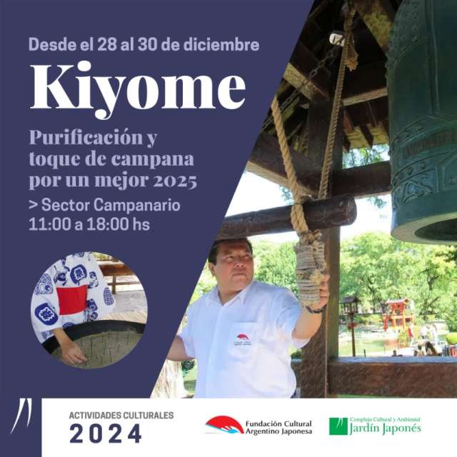 Kiyome. Purificación y  toque de campana por un mejor 2025 | 17 de Diciembre 2024