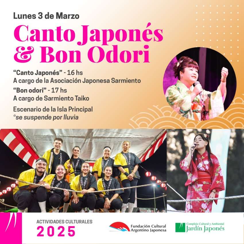 Canto Japonés & Bon Odori | Lunes 3 de Marzo, 16 hs