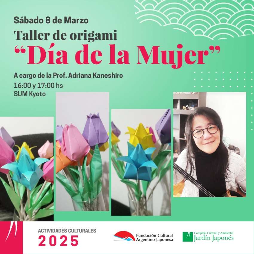 Taller de origami “Día de la Mujer” | Sábado 8 de Marzo, 16:00 y 17:00 hs