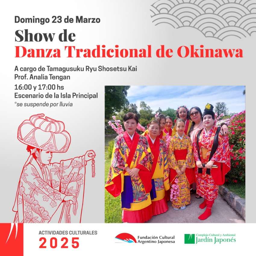 Show de Danza Tradicional de Okinawa | Domingo 23 de Marzo, 16 y 17 hs