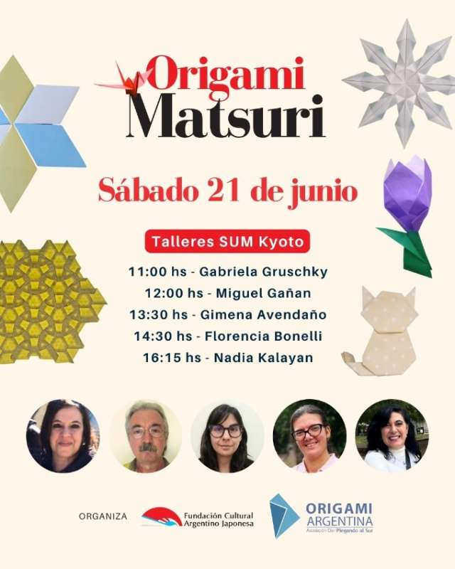 Origami Matsuri - Talleres | 31 de Mayo 2025