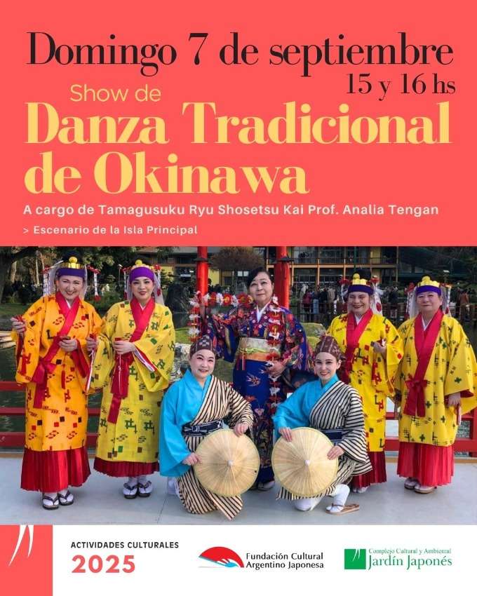 Show de danza tradicional de Okinawa | Domingo 7 de septiembre, 15 y 16 hs