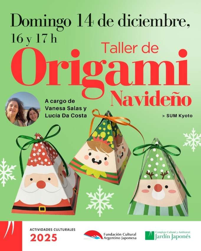 Taller de Origami Navideño | Domingo 14 diciembre, 16 y 17 h